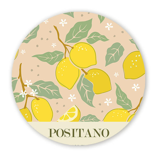 Muurcirkel Zomerse Citroenen uit Positano