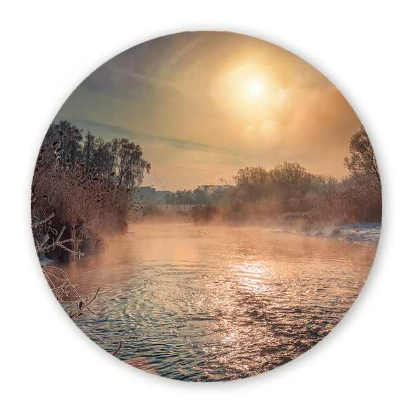 Muurcirkel Winterse Ochtendglans