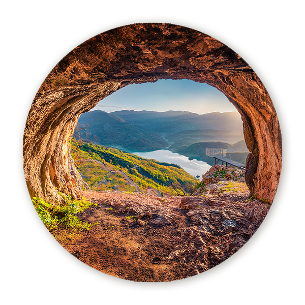 Muurcirkel Grotuitzicht op Bovilla Meer