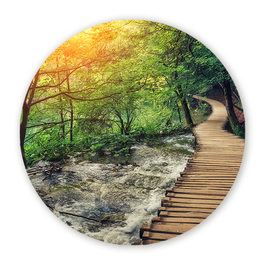 Muurcirkel Plitvice Lichtspel