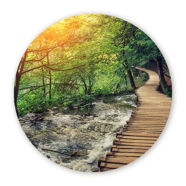 Muurcirkel Plitvice Lichtspel