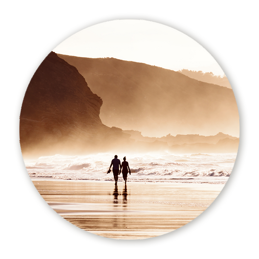 Muurcirkel Zorgeloze Strandwandeling