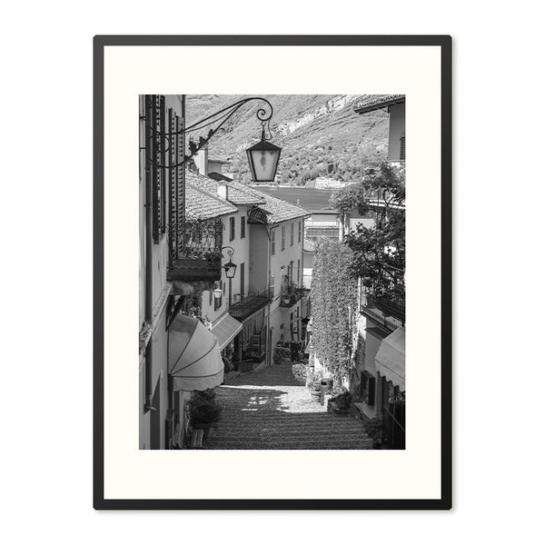 Poster in Lijst Straatje bij het Comomeer