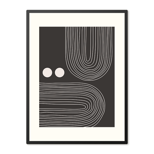 Poster in Lijst Golvende Harmonie