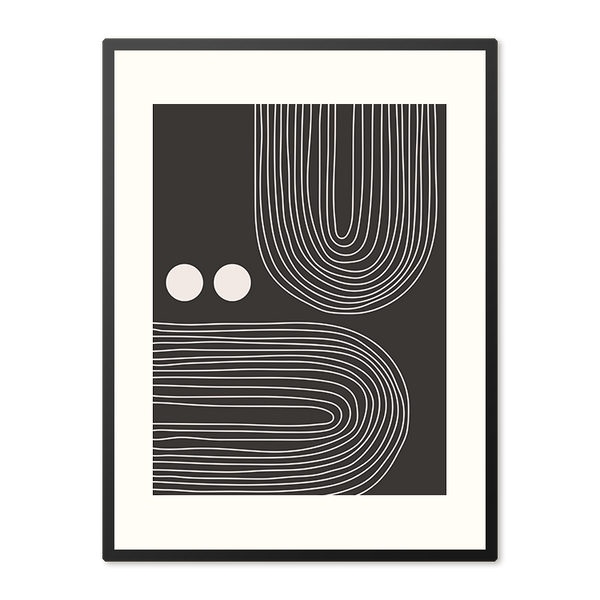 Poster in Lijst Golvende Harmonie