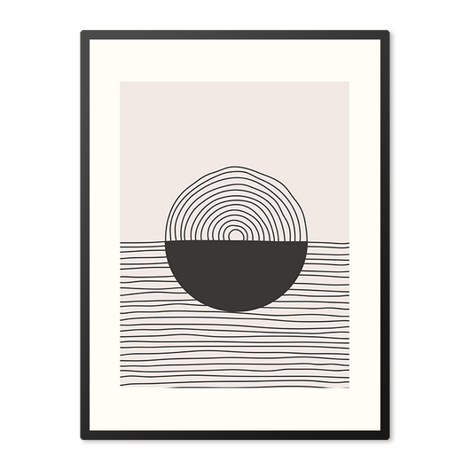 Poster in Lijst Harmonische Horizon