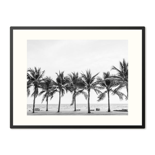 Poster in Lijst Palmen aan de Kust