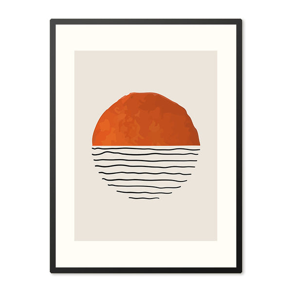 Poster in Lijst Scribble Rood