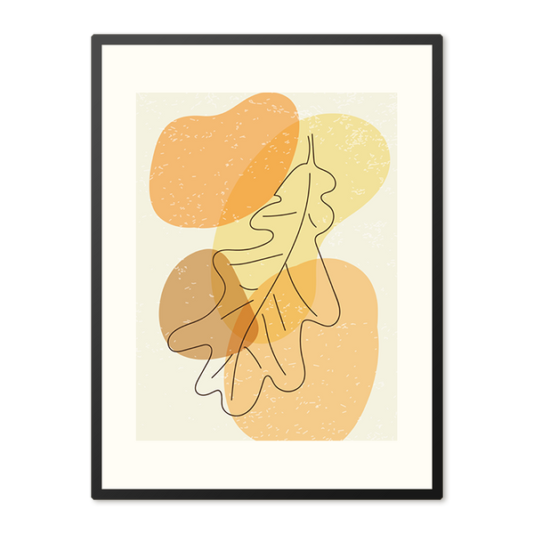 Poster in Lijst Vallend Eikenblad