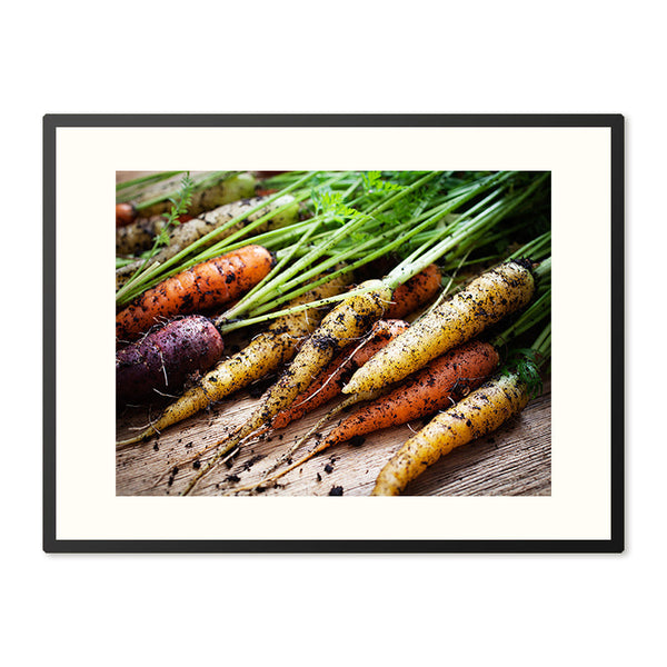 Poster in Lijst Verse Regenboog Wortels
