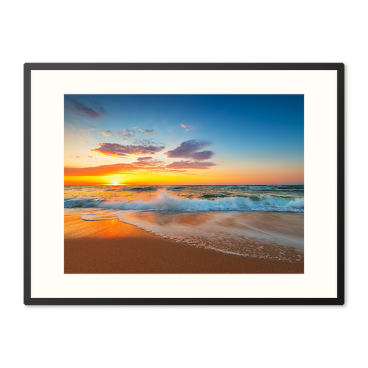 Poster in Lijst Gouden Moment aan Zee