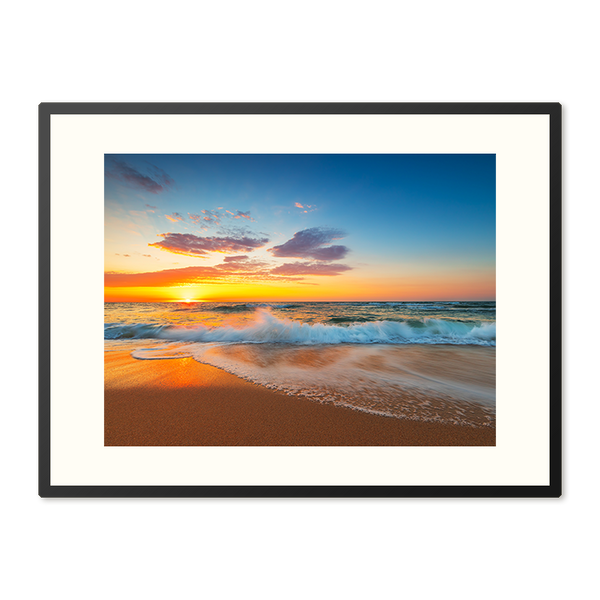 Poster in Lijst Gouden Moment aan Zee