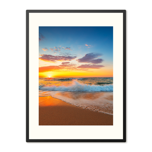 Poster in Lijst Gouden Moment aan Zee