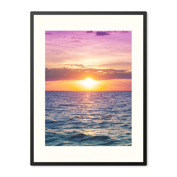 Poster in Lijst Zonsopkomst boven Zee