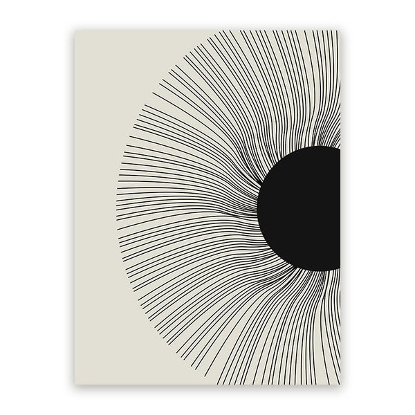 Schilderij Boho Silhouette Art