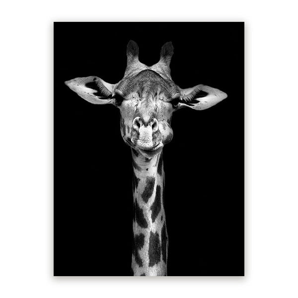 Schilderij Majestueuze Elegante Giraffe