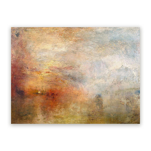 Schilderij Sunset over a Lake