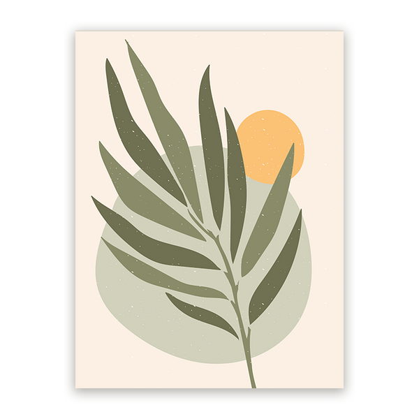 Schilderij Abstract Olijfblad