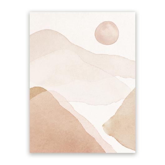 Schilderij Abstracte Bergen deel 1