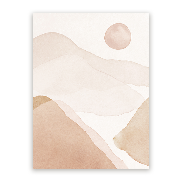 Schilderij Abstracte Bergen deel 1