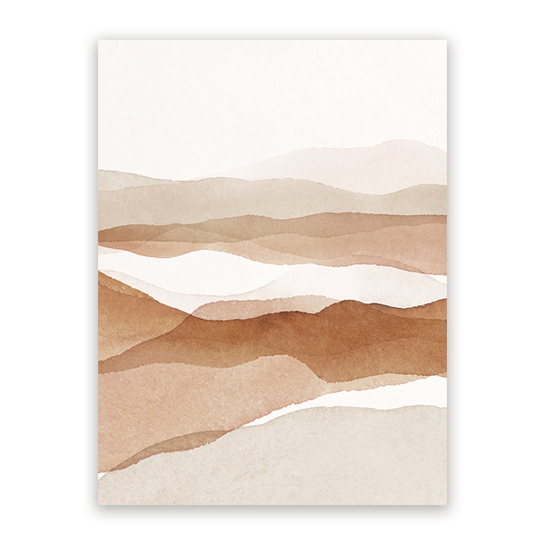 Schilderij Abstracte Bergen deel 2