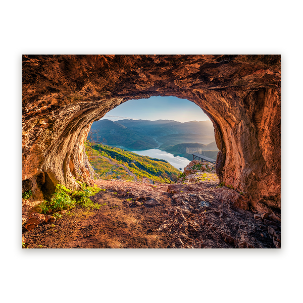 Schilderij Grotuitzicht op Bovilla Meer