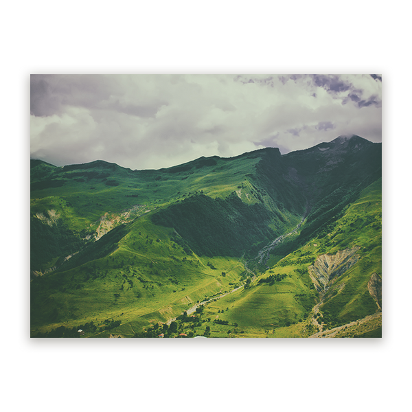 Schilderij Kaukasische Groenpracht