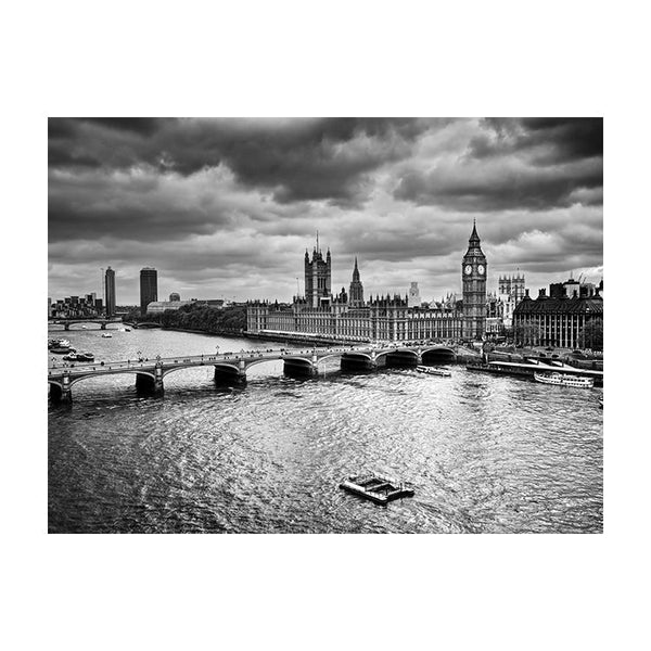 Schilderij Londen's Elegante Silhouet