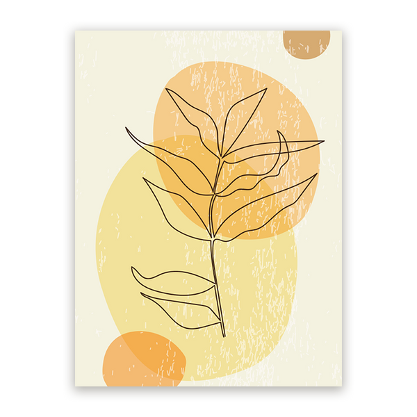 Schilderij Stijlvol Esdoornblad