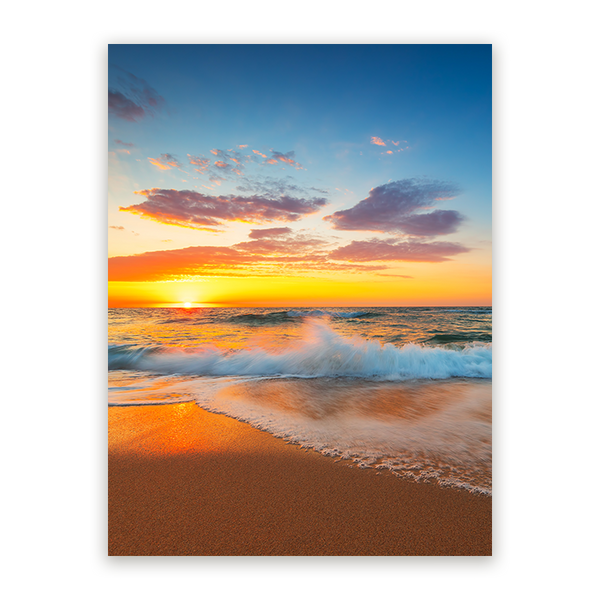 Schilderij Gouden Moment aan Zee